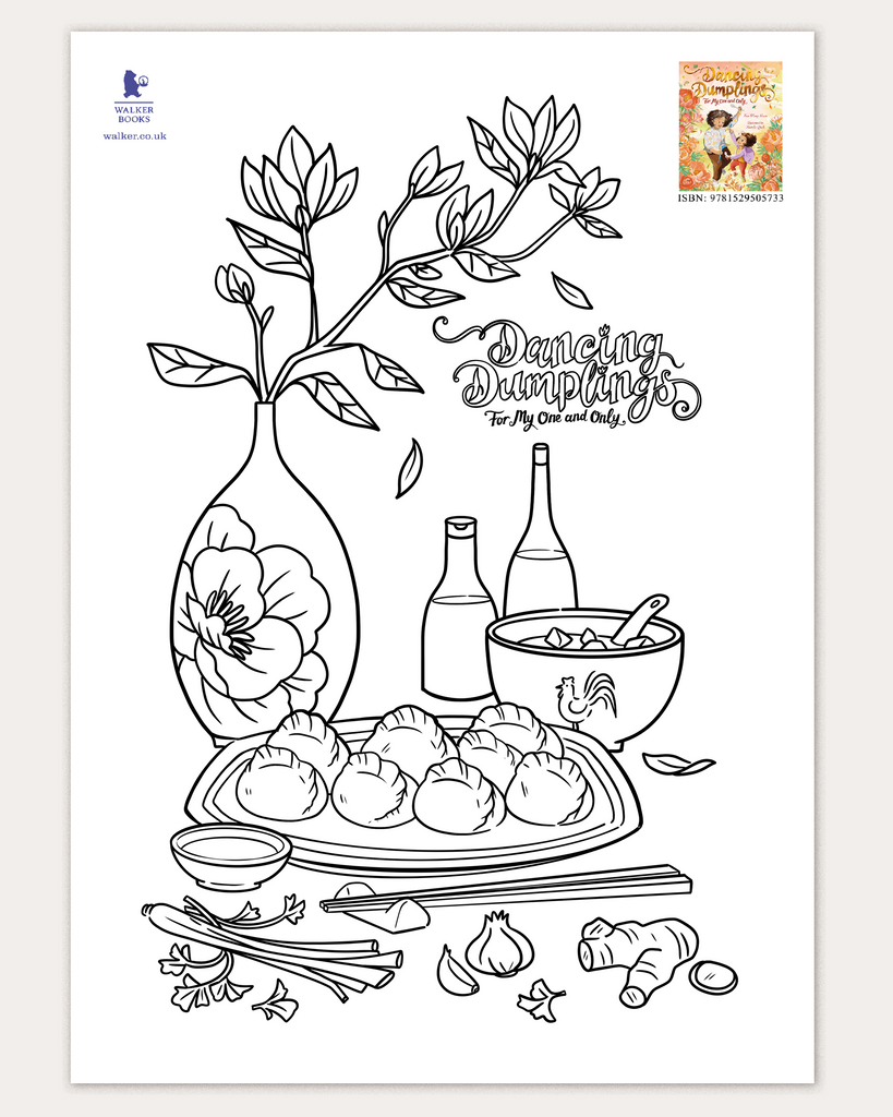 Dancing Dumplings Colouring-in Activity Sheet