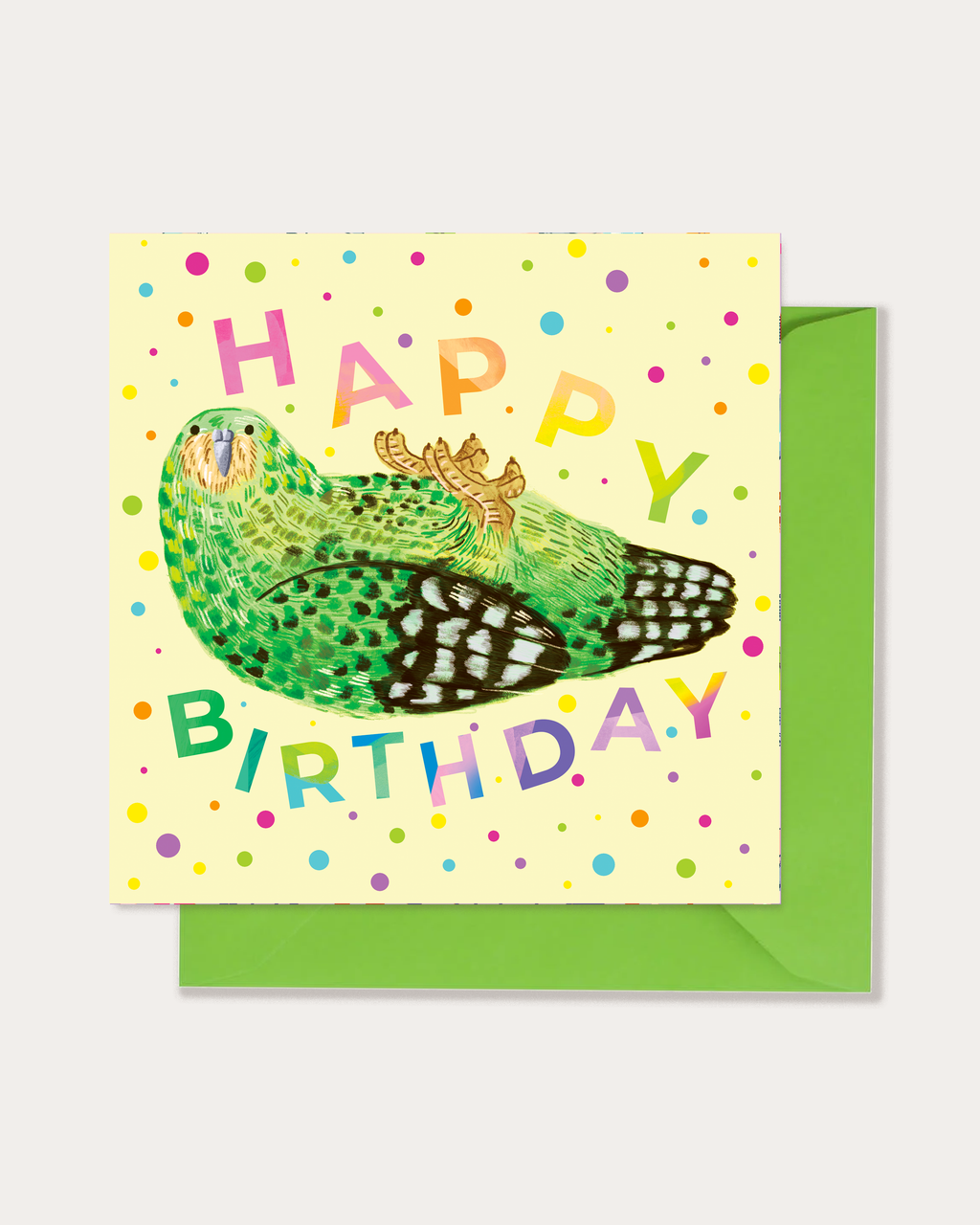 Birthday Kakapo Greetings Card