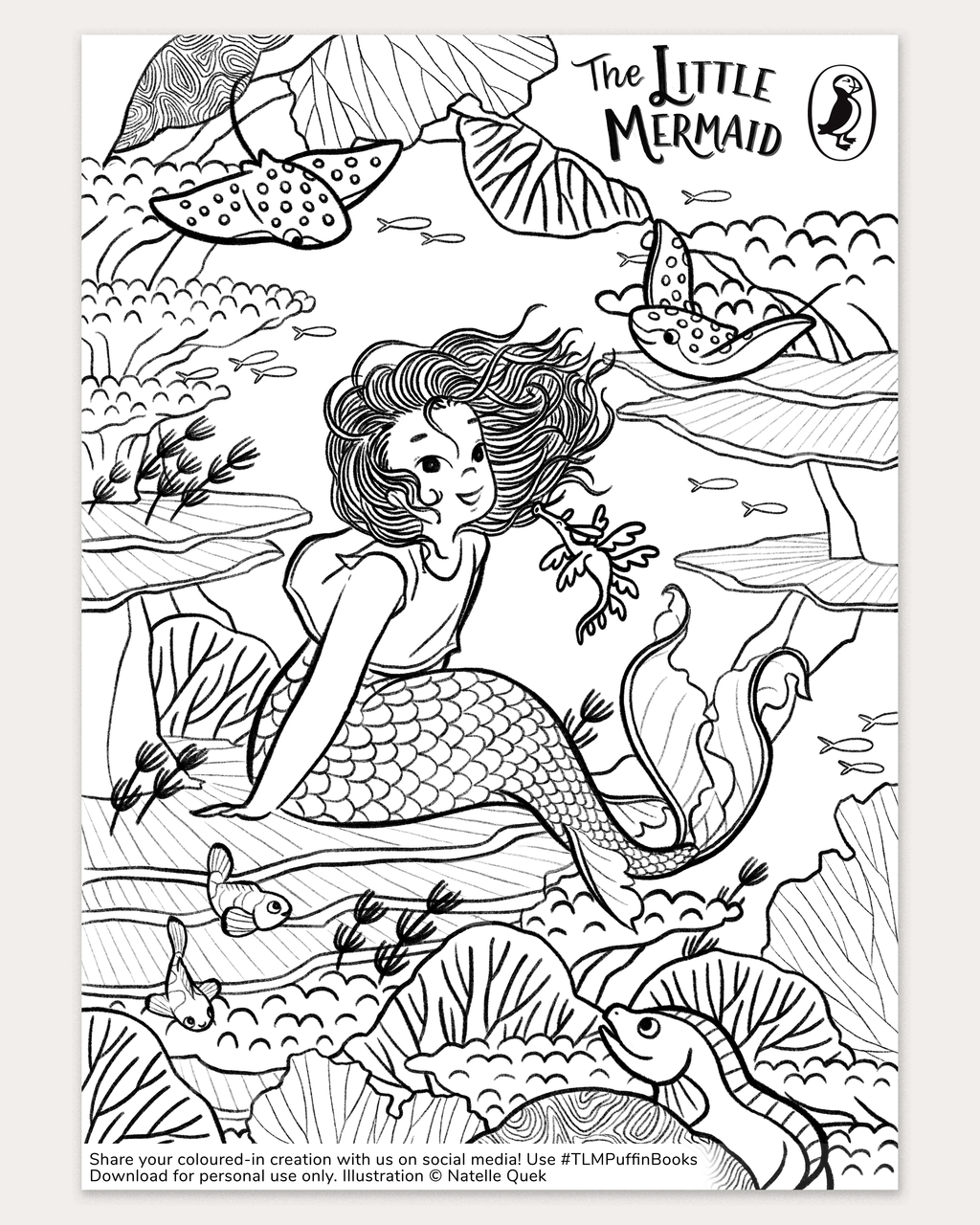 The Little Mermaid Colouring-in Activity Sheet